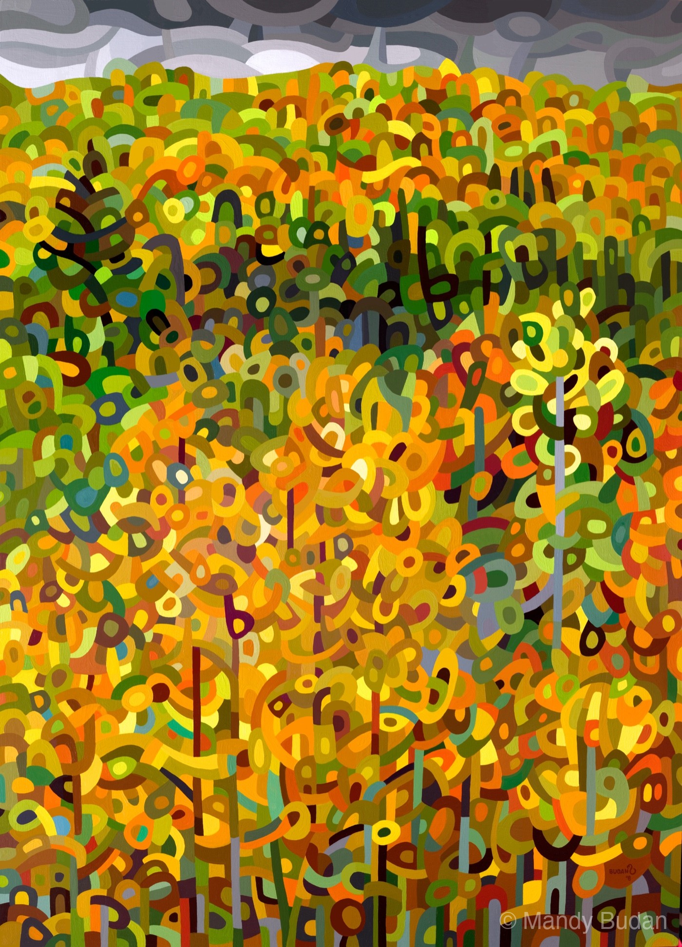 It's one of those perfect fall days with beautiful colors that stretch forever and dark stormy clouds that move briskly ac...