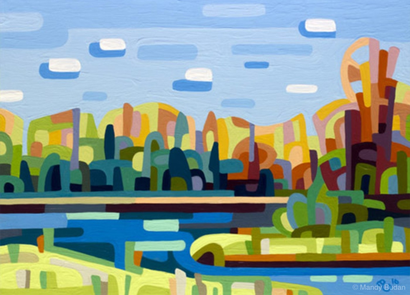 Landscape Study 100 by Mandy Budan