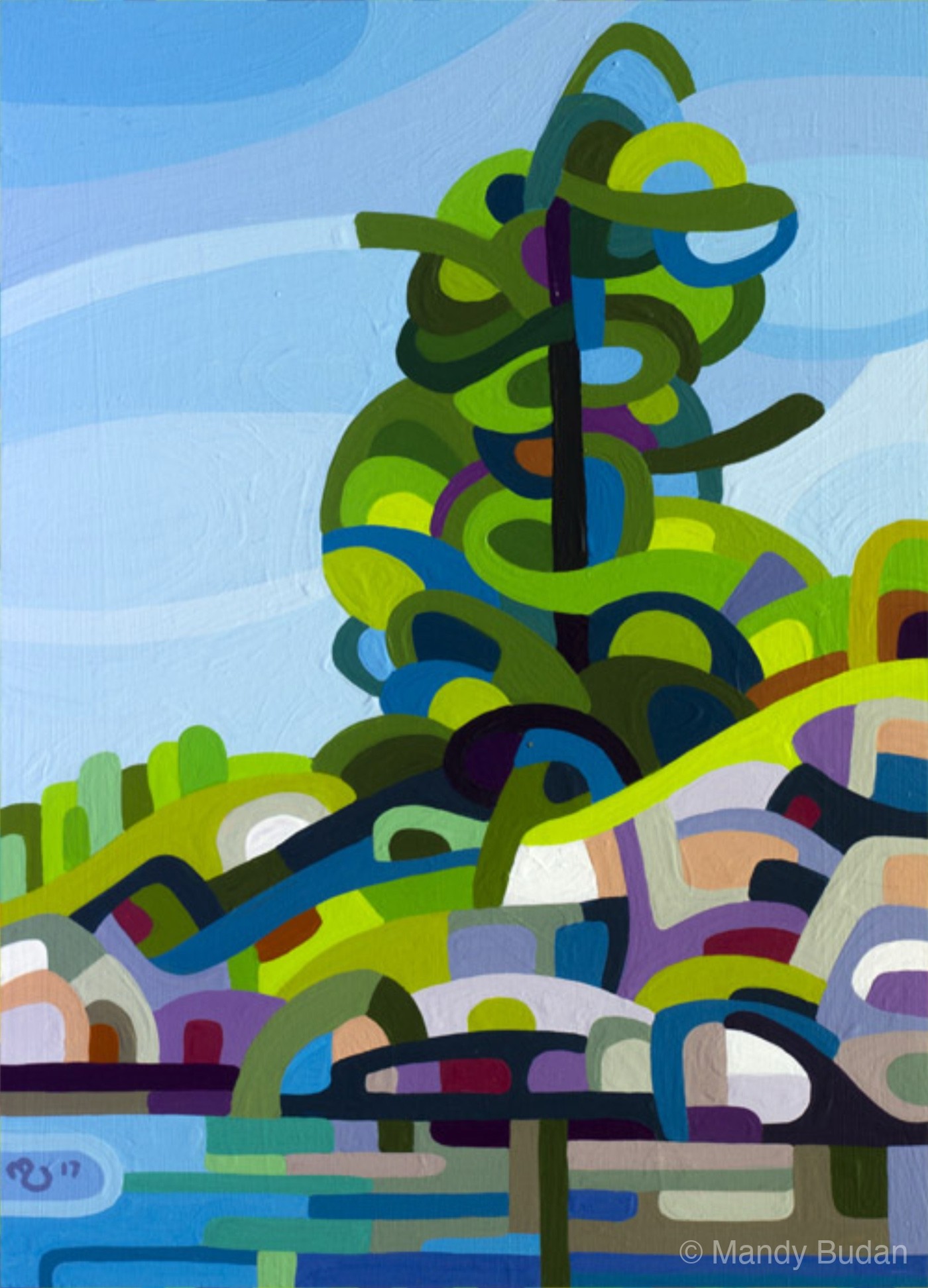 Landscape Study 120 by Mandy Budan