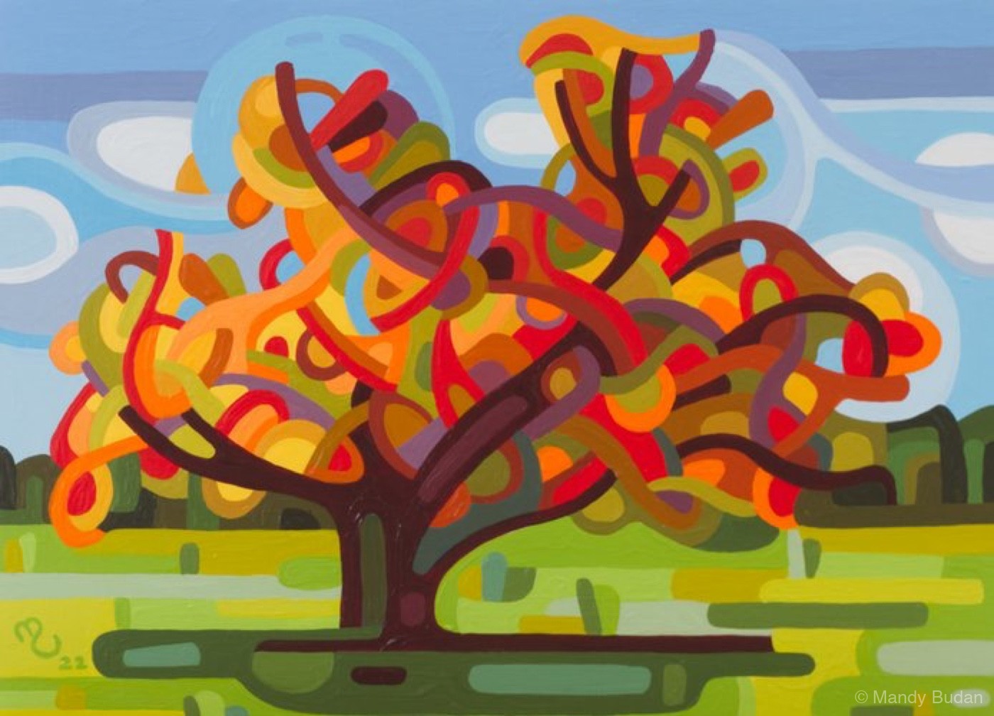 Landscape Study 176 by Mandy Budan